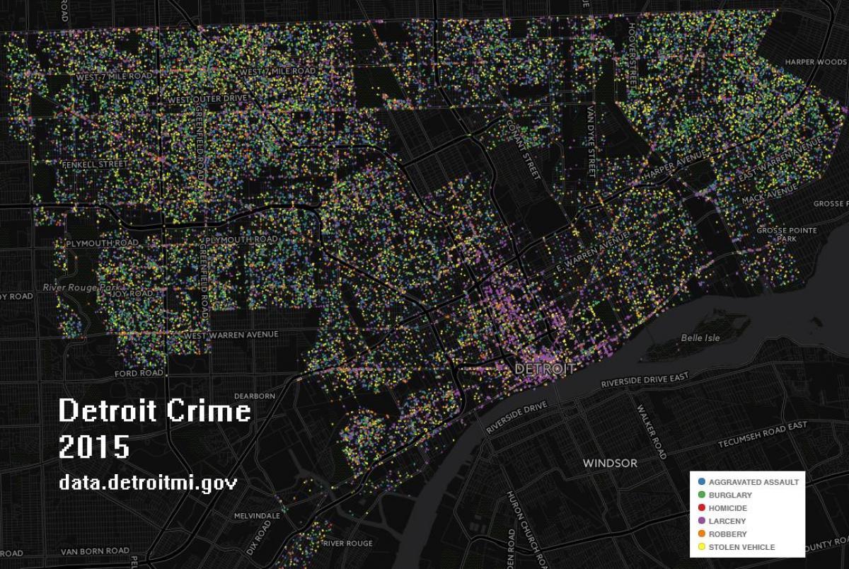 디트로이트 범죄 지도
